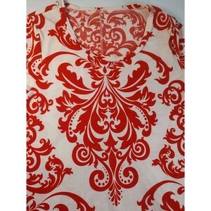 Leaf Design Mini Swing Dress Large For Ladies‎